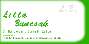 lilla buncsak business card